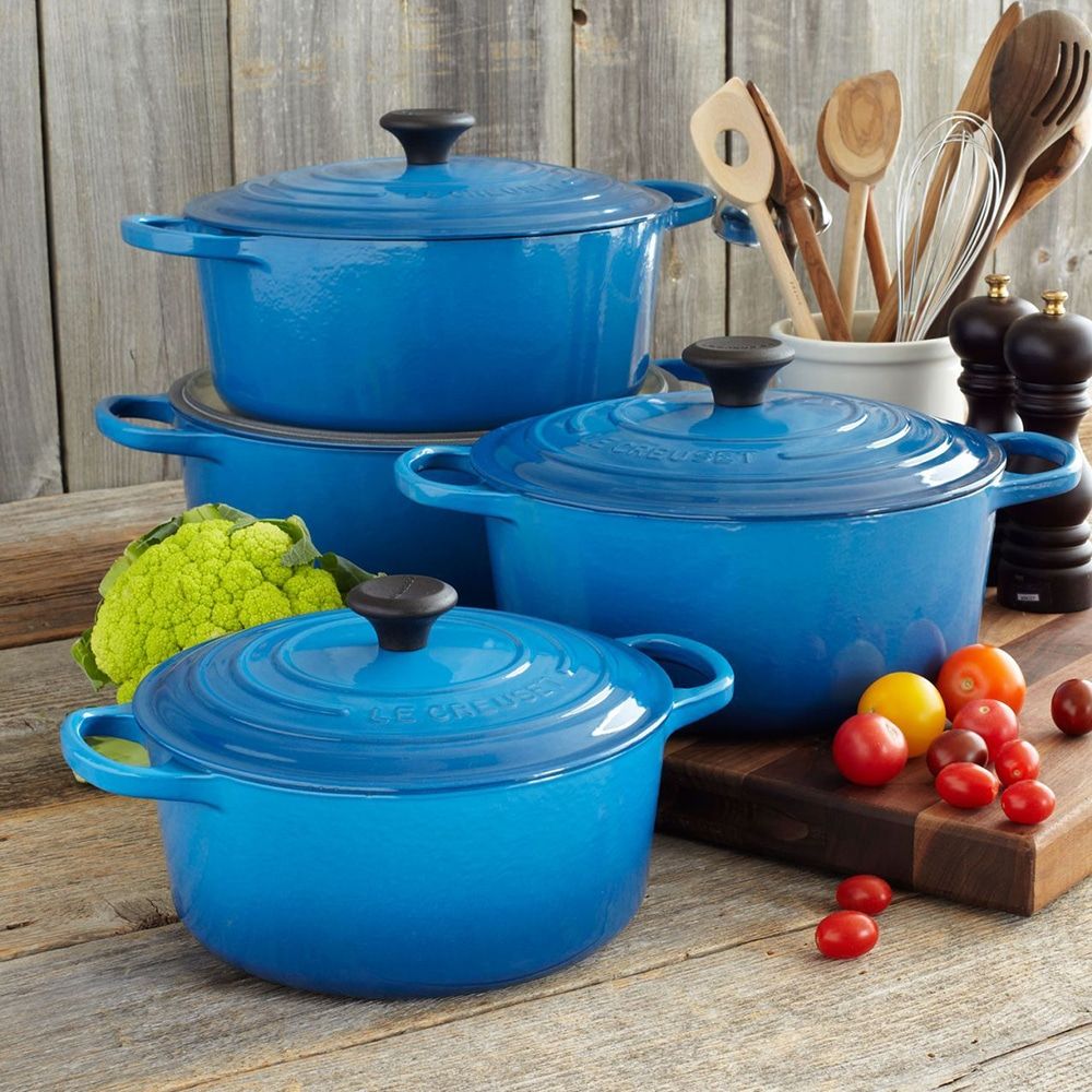 Nồi gang oval Le Creuset 31cm màu xanh marseille blue