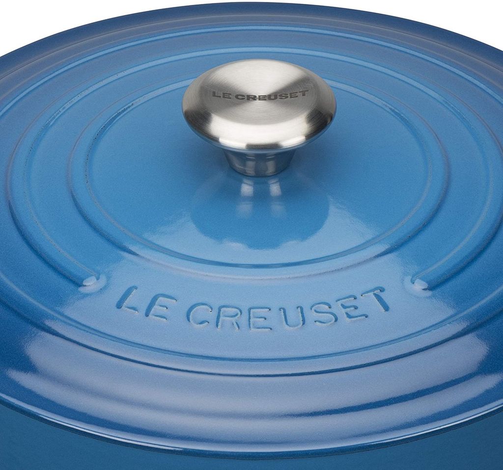 Nồi gang tròn Le Creuset 20cm màu xanh lam deep teal