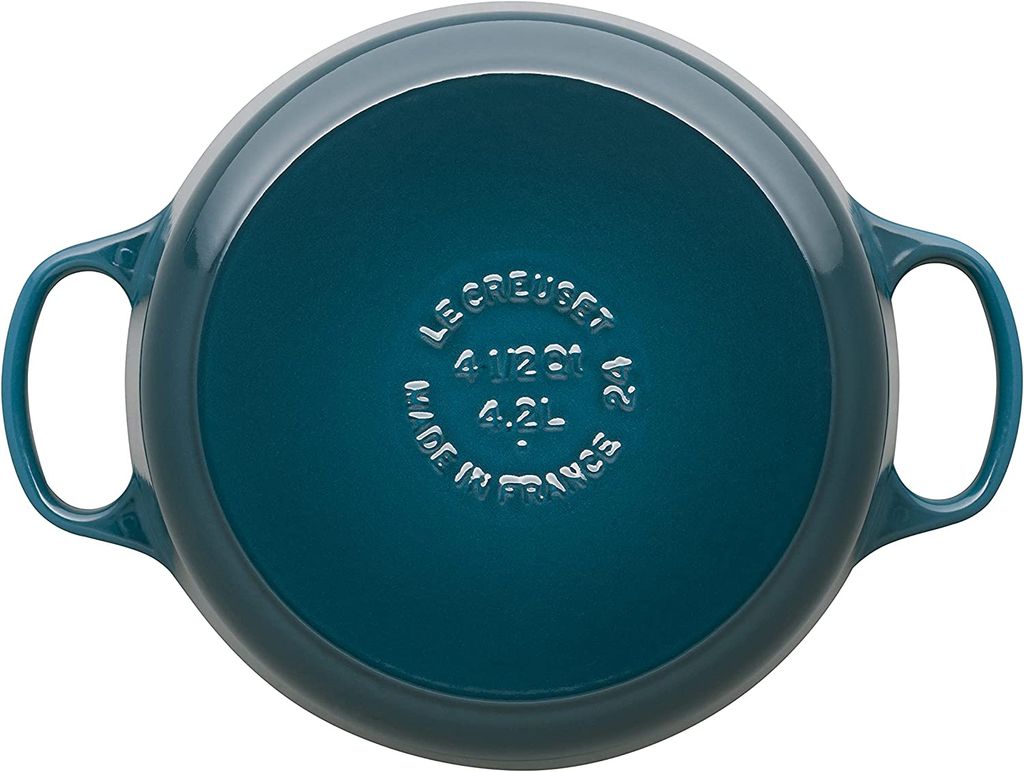 Nồi gang tròn Le Creuset 20cm màu xanh lam deep teal