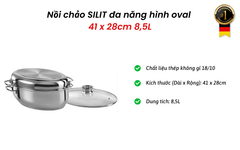 Nồi chảo SILIT đa năng hình oval 41 x 28cm 8,5L