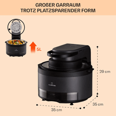 Nồi chiên hấp không khí nóng KLARSTEIN VENDURE 5L