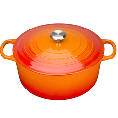 Nồi gang tròn Le Creuset 18cm màu cam nội địa Đức