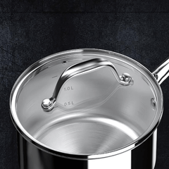 Bộ nồi inox cao cấp Ciwete 7 món có xửng hấp kèm chảo inox