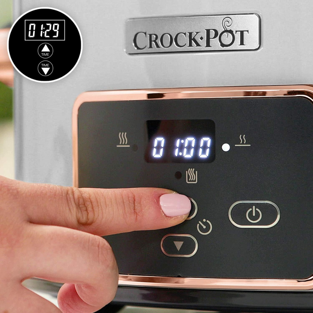 Nồi nấu chậm Crock Pot màu Silber & Roségold