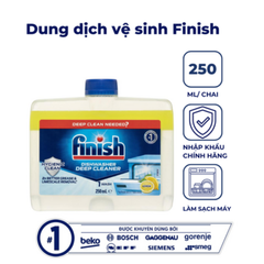 Nước vệ sinh máy rửa bát Finish 250ml hương chanh nội địa Đức