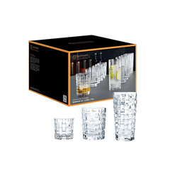 Bộ 18 cốc pha lê Nachtmann Bossa Nova 3 kích cỡ