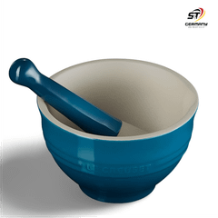 Bộ Chày Cối Lecreuset Mortar & Pestle Caribbean 300ml (màu xanh ngọc)