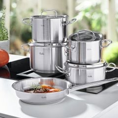 Bộ nồi Fissler Profi set 5 món kèm chảo vung kính made in Germany