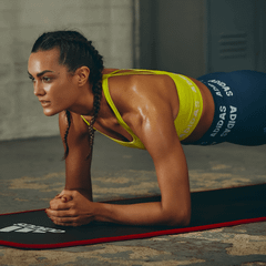 Thảm tập Yoga Adidas màu đen viền đỏ