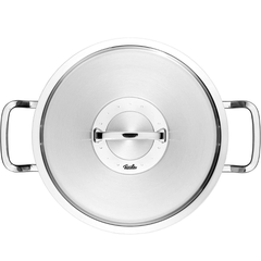 Bộ nồi Fissler Profi 5 món vung thép kèm quánh và chảo 2 quai 28cm made in Germany