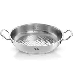 Bộ nồi Fissler Profi 5 món vung thép kèm quánh và chảo 2 quai 28cm made in Germany