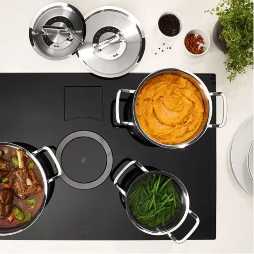 Bộ nồi Fissler Profi 6 món vung thép kèm quánh và chảo made in Germany