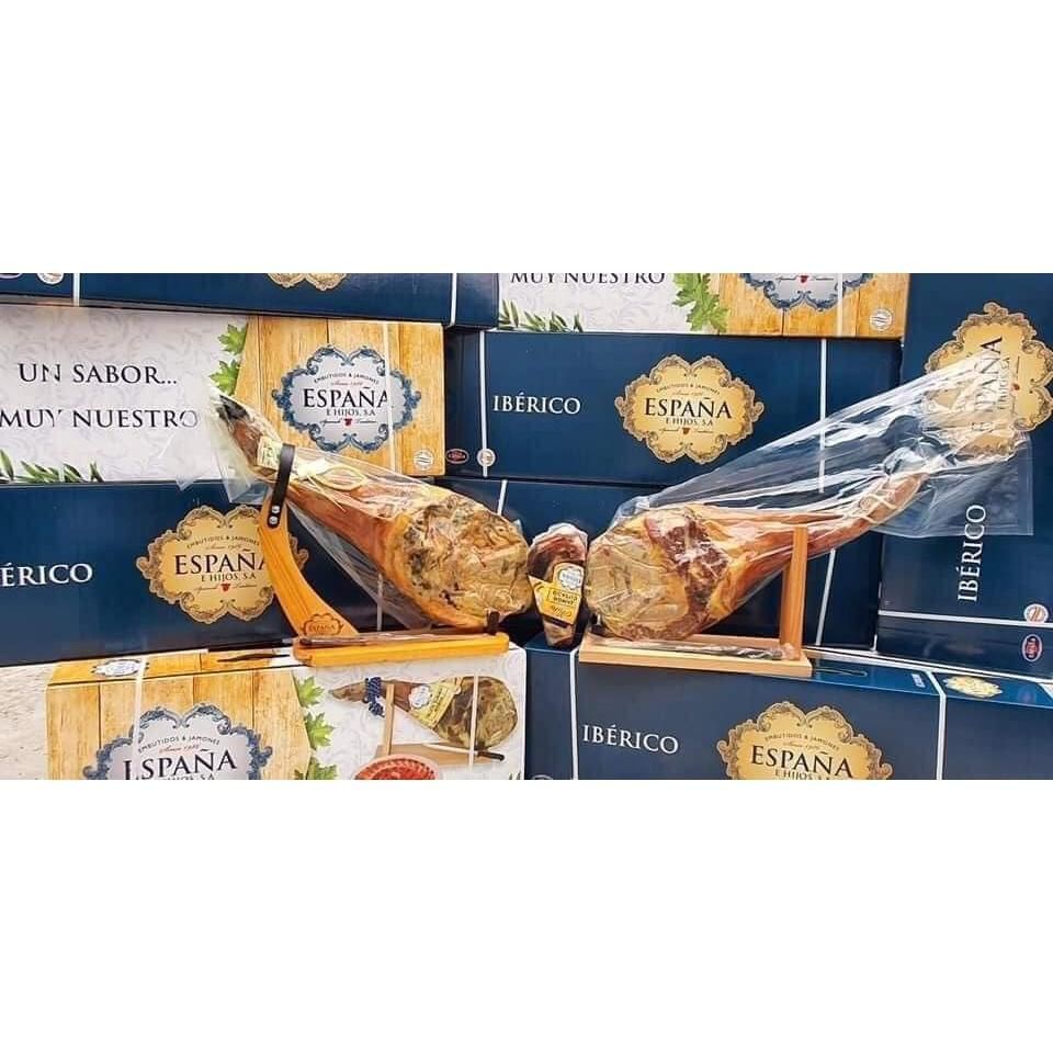Đùi lợn muối Espana lợn trắng TBN 5kg Jamon Paleta Bodega