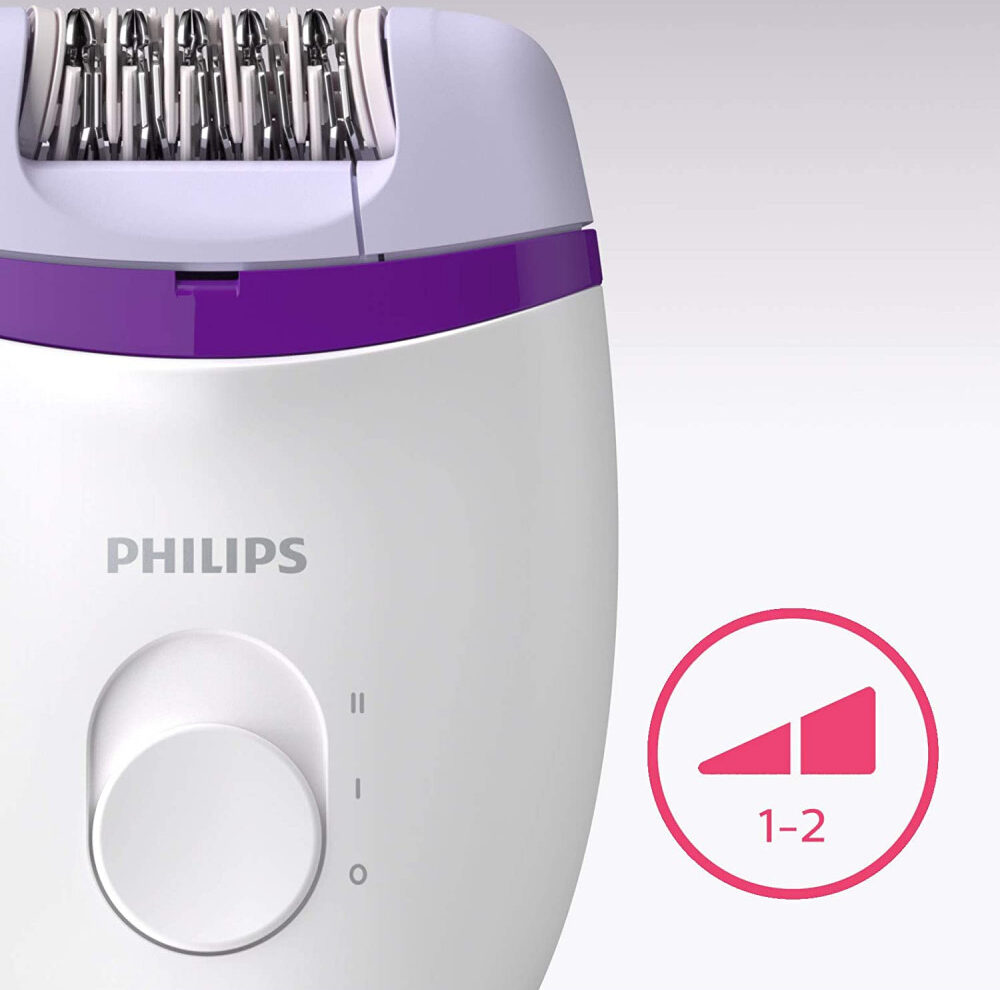 Đảm bảo rằng da của bạn sạch và khô trước khi sử dụng Máy nhổ lông Philips BRE275/00 (đi kèm 4 phụ kiện).