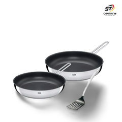 Set 2 chảo chống dính SILIT Toskana 20 + 28cm kèm xẻng