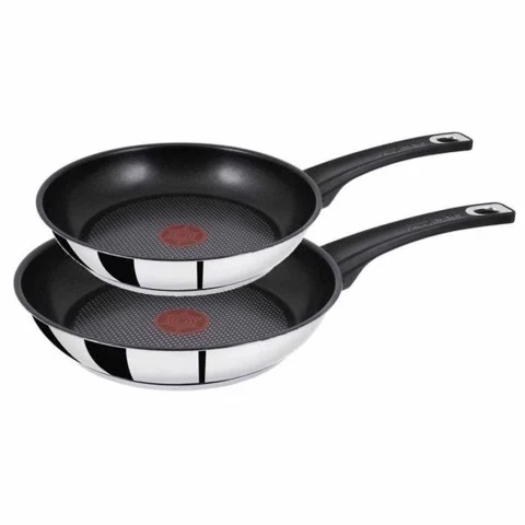 Set 2 chảo chống dính TEFAL Jamie Oliver Titanium 20 + 26cm nội địa Đức