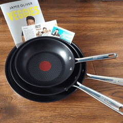 Set 3 chảo chống dính tefal jamie oliver 20-24-28cm