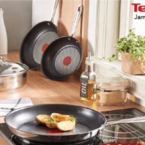 Set 3 chảo chống dính tefal jamie oliver 20-24-28cm