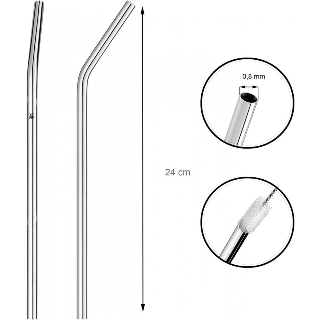 Set 6 ống hút cao cấp kèm chổi wmf baric