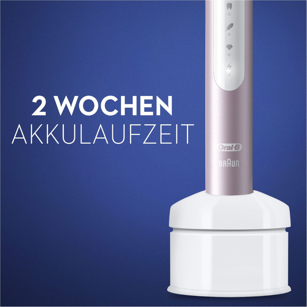 Set 2 bàn chải điện cao cấp ORAL-B Pulsonic Slim Luxe 4900 màu bạch kim và vàng hồng