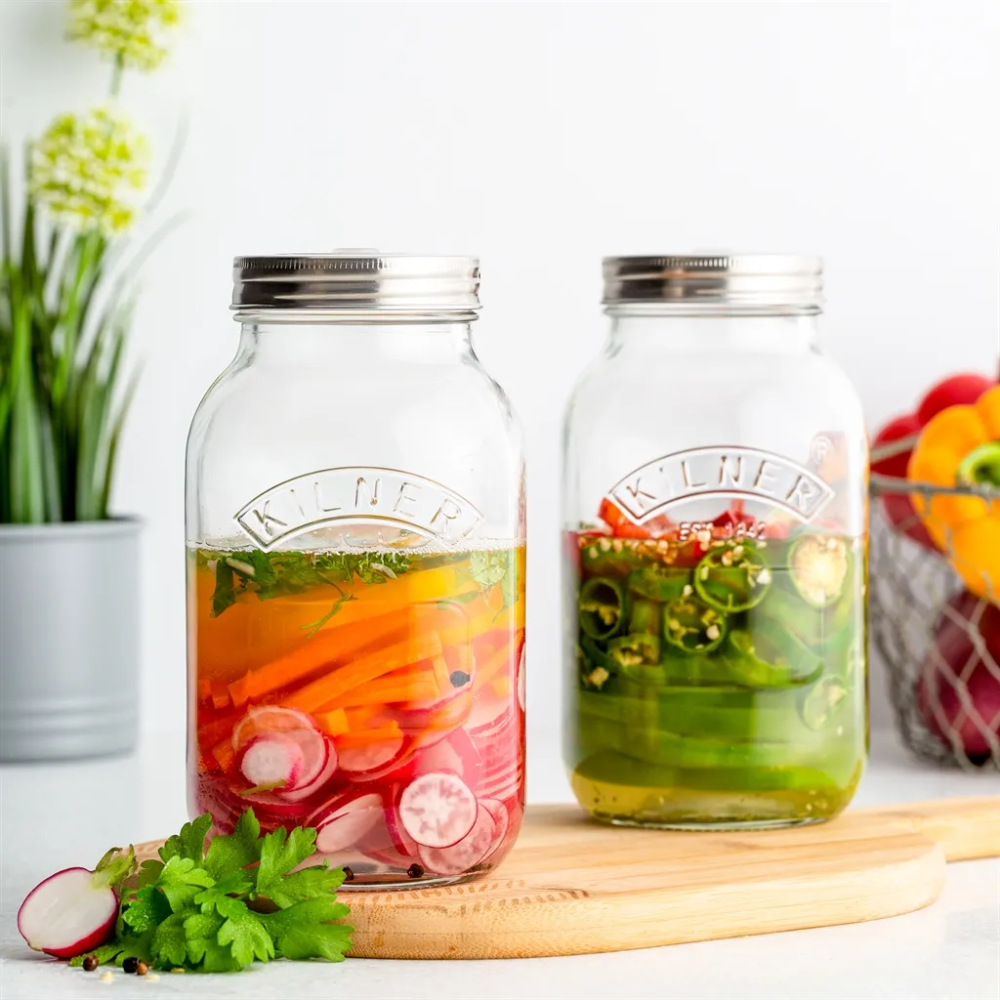 Set 2 bình thủy tinh đựng dưa muối KILNER