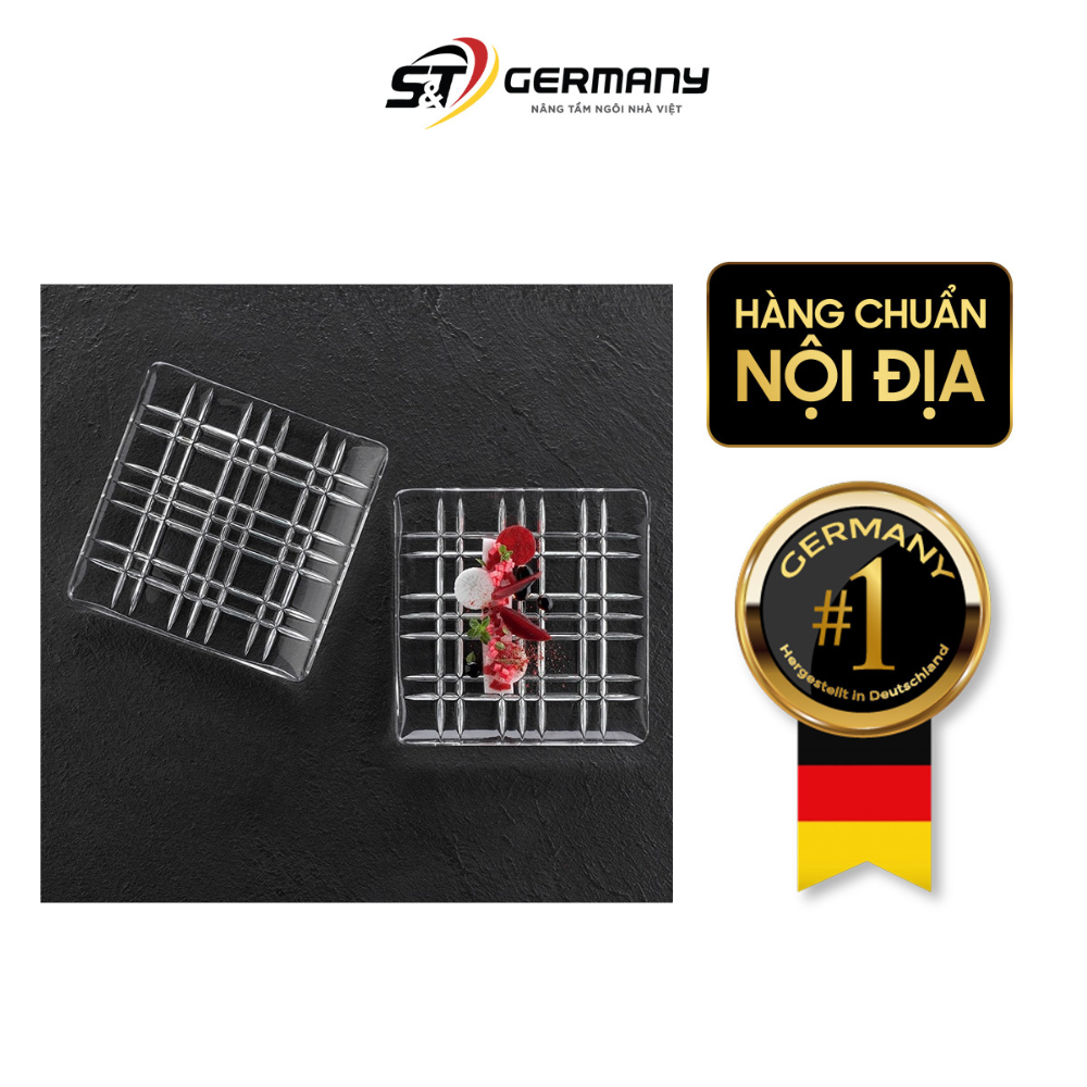 Set đĩa vuông Nachtmann Square 101045 PLATTE QUADRATISCH 21 CM 2c - Ge