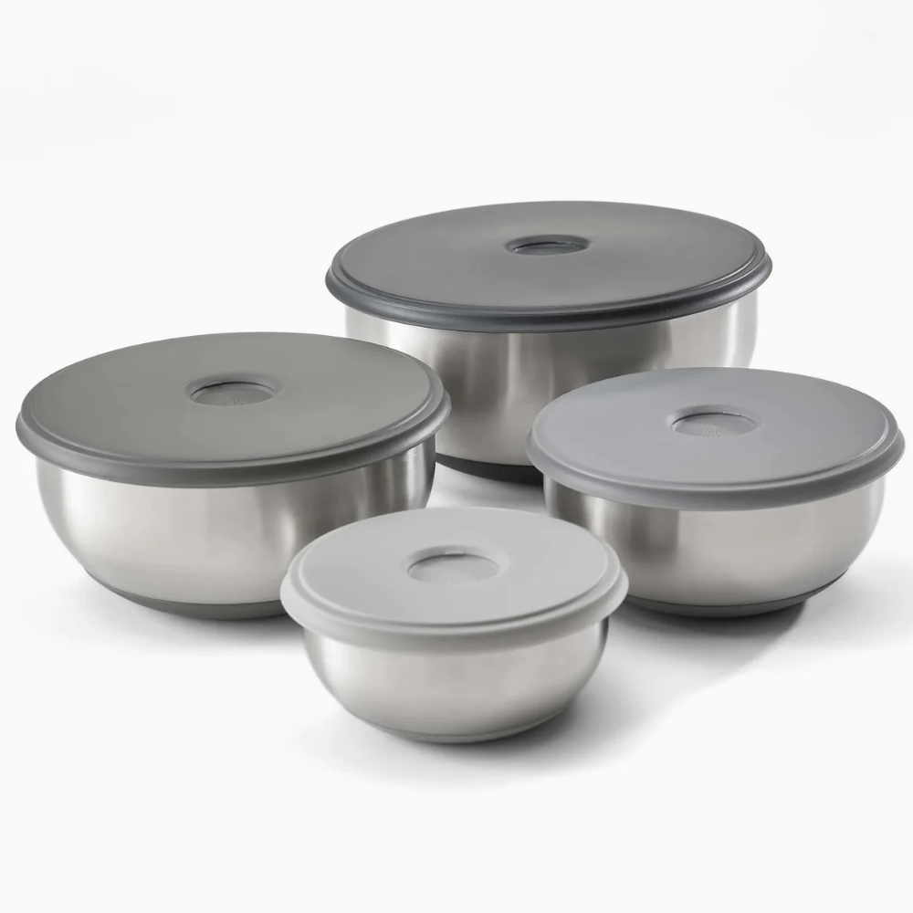 Set 4 âu inox Joseph Joseph 95025 Nest™ Prep&Store 100 kèm nắp