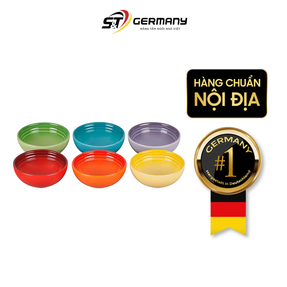 Set 6 bát chấm cầu vồng LeCreuset
