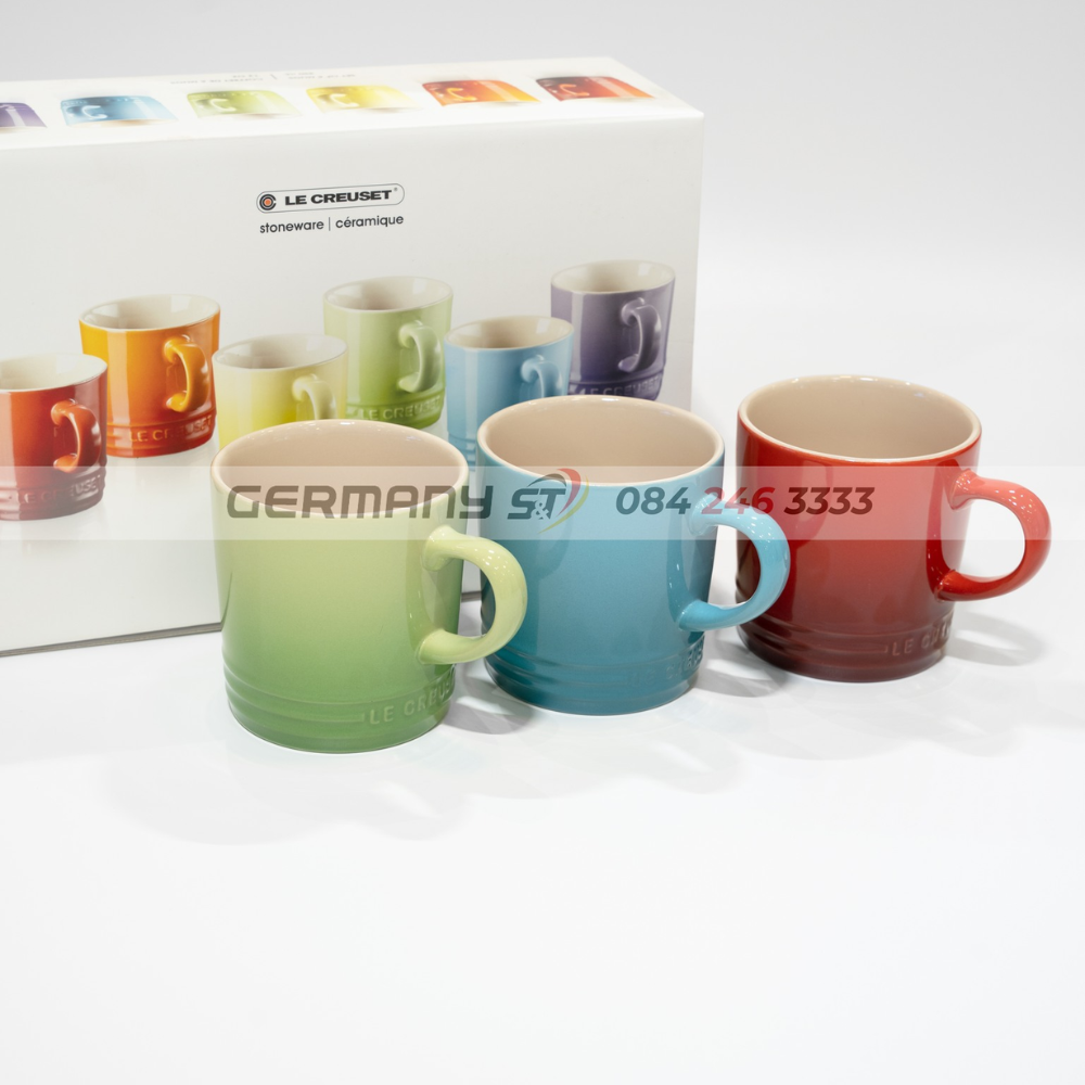 Set 6 cốc Le Creuset cầu vồng 350ml nội địa Đức