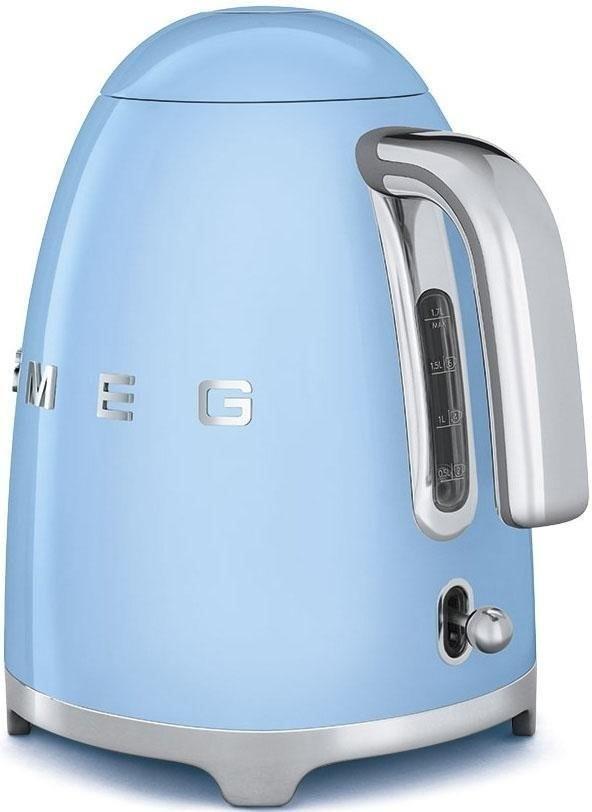 Ấm Siêu Tốc Smeg KLF03PBEU Pastel Blue thuộc dòng sản phẩm thiết kế theo phong cách cổ điển thập niên 50