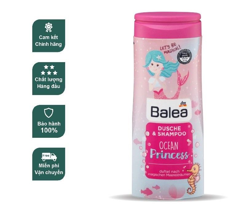 Sữa tắm, dầu gội Balea Seidenglanz 300ml