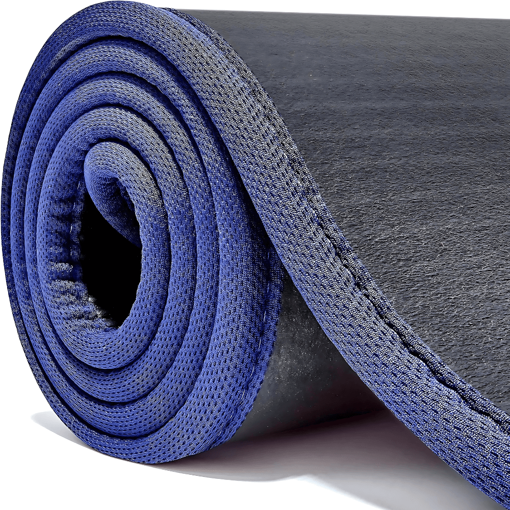 Thảm tập Yoga Adidas màu đen viền xanh dương