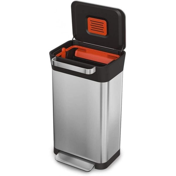 Thùng rác nén rác và khử mùi Joseph Joseph Titan 30L Steel 30030