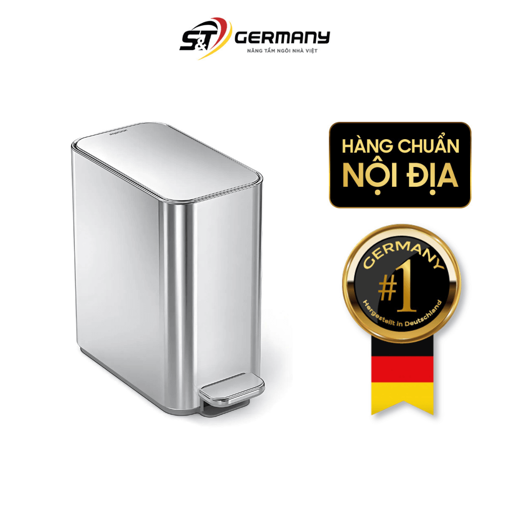 Thùng rác Simplehuman 5 lit màu inox