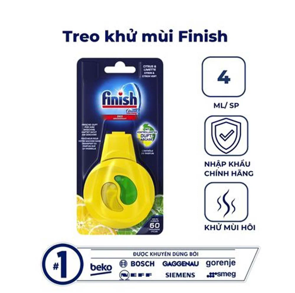 Tinh Dầu Treo Khử Mùi Máy Rửa Bát Finish