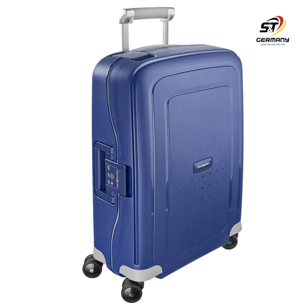 Vali Samsonite S cure size cabin (màu xanh dương blue) made in EU