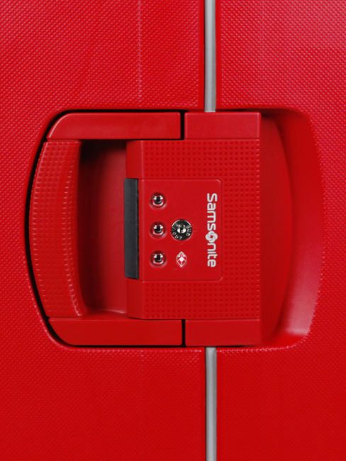 Vali Samsonite S cure size 28 màu đỏ made in EU