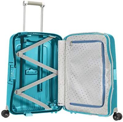 Vali Samsonite S cure size cabin (màu xanh ngọc) made in EU