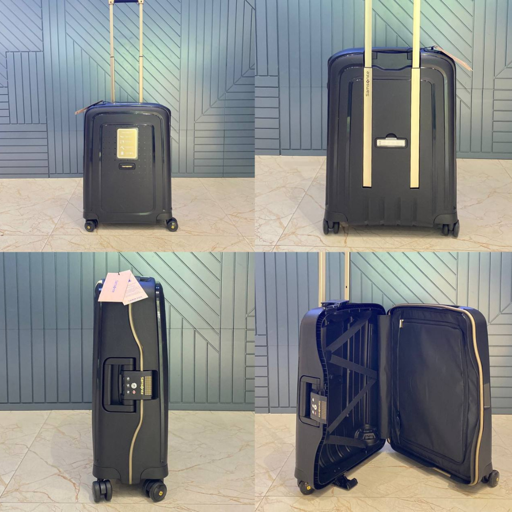 Vali Samsonite S’Cure DLX Spinner Sz S cabin (màu vàng đen)