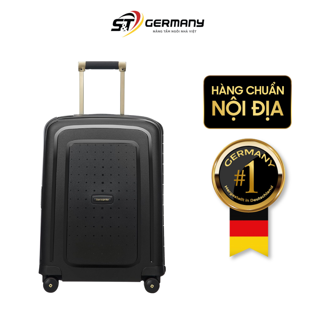 Vali Samsonite S'Cure DLX Spinner Sz S cabin (màu vàng đen) - Germany