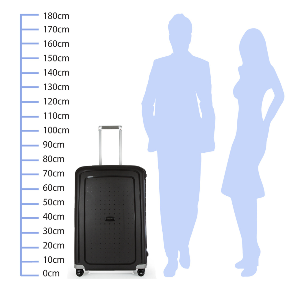 Vali Samsonite S cure size 24 (màu đen) made in EU nội địa Đức