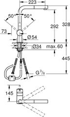 Vòi bếp Grohe minta 32168000