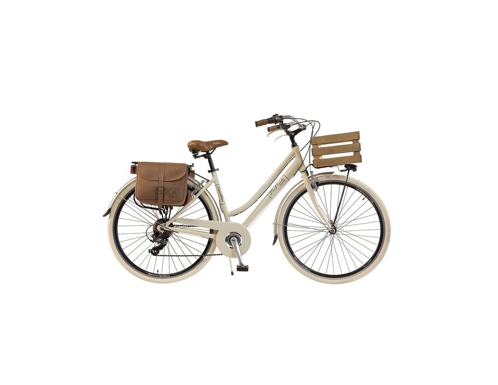 Xe đạp Retro Donna Alluminio Panna màu kem