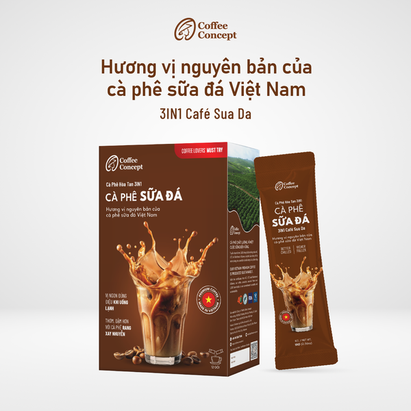  3IN1 Café Sua Da - Cà Phê Sữa Đá Hòa Tan 3IN1 