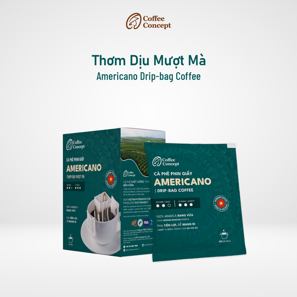  Cà Phê Phin Giấy Americano - Americano Drip-bag Coffee 