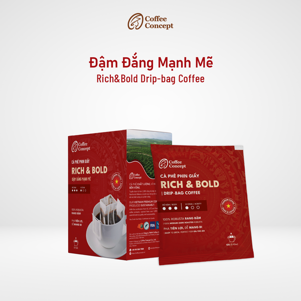  Cà Phê Phin Giấy Rich&Bold - Rich&Bold Drip-bag Coffee 