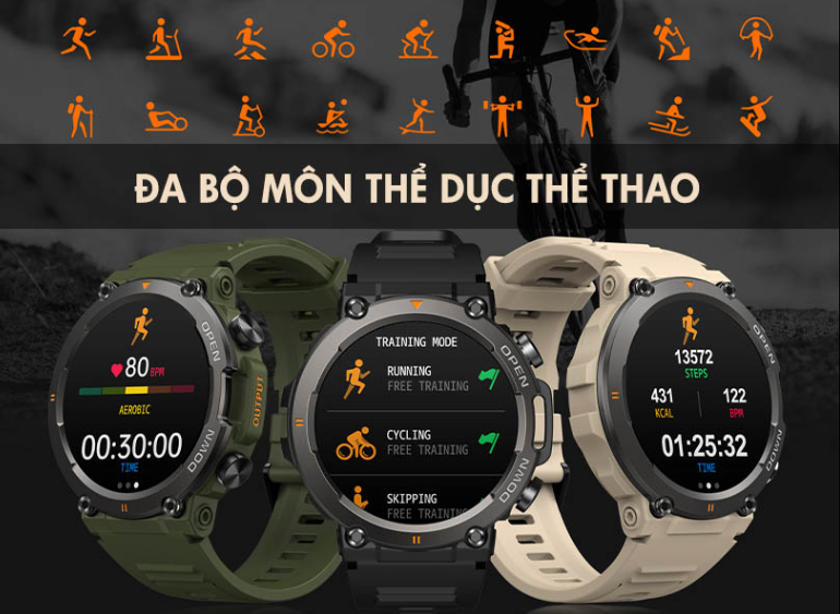 Đồng Hồ Thông Minh SmartWatch Thể Thao Cao Cấp Bền Bỉ ZEBLAZE VIBE 7 C