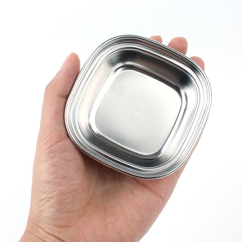 Chén, đĩa đựng gia vị, sốt chấm inox 304 – Du mục Camping