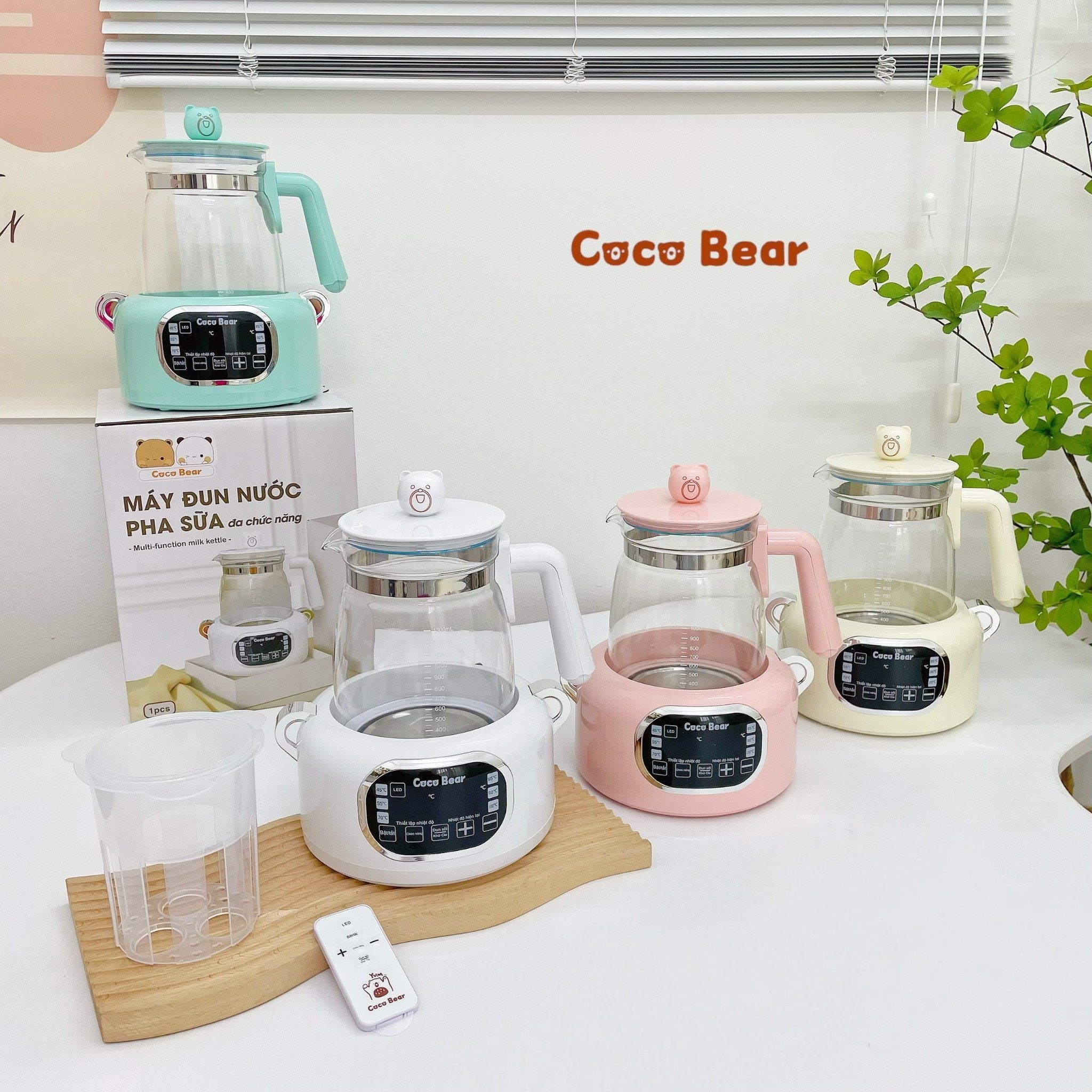  Ấm Đun Coco Bear Có Điều Khiển 