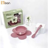  Bát Hoa Kèm Thìa Silicon Nature's Love Misan 